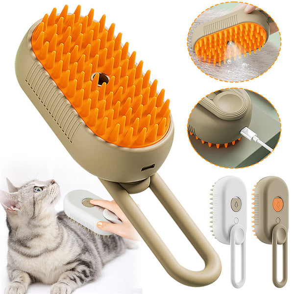 Brosse Vapeur VAPAW - Utilisation sur chat